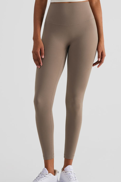 Copy of High-Rise Elastic Waistband Cropped Yoga Leggings