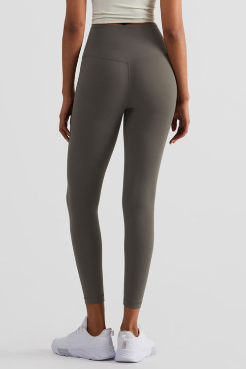 Copy of High-Rise Elastic Waistband Cropped Yoga Leggings