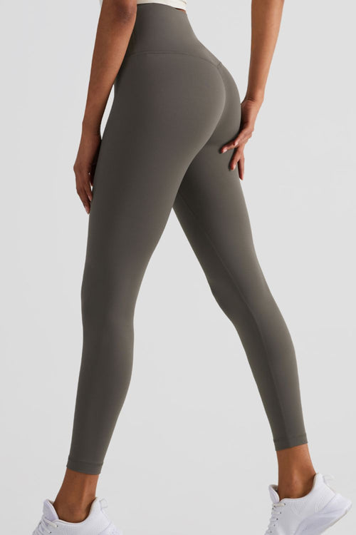 Copy of High-Rise Elastic Waistband Cropped Yoga Leggings