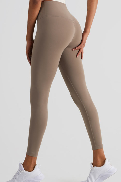 Copy of High-Rise Elastic Waistband Cropped Yoga Leggings