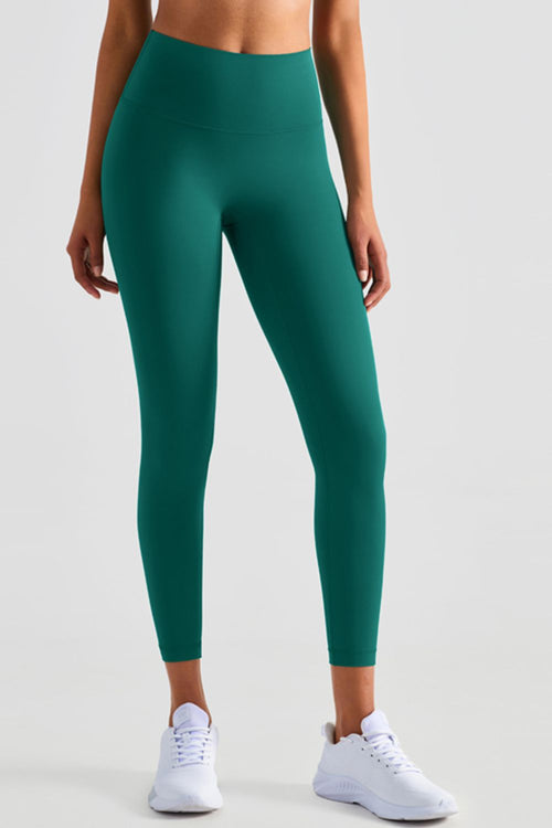 Copy of High-Rise Elastic Waistband Cropped Yoga Leggings