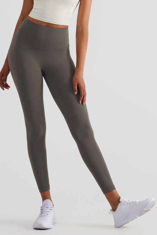 Copy of High-Rise Elastic Waistband Cropped Yoga Leggings