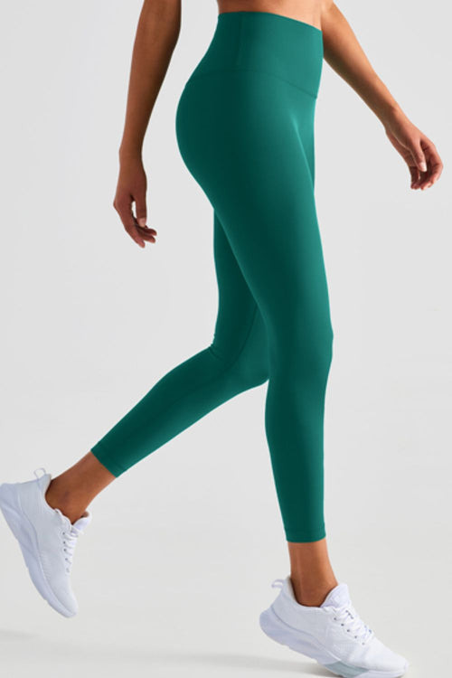 Copy of High-Rise Elastic Waistband Cropped Yoga Leggings