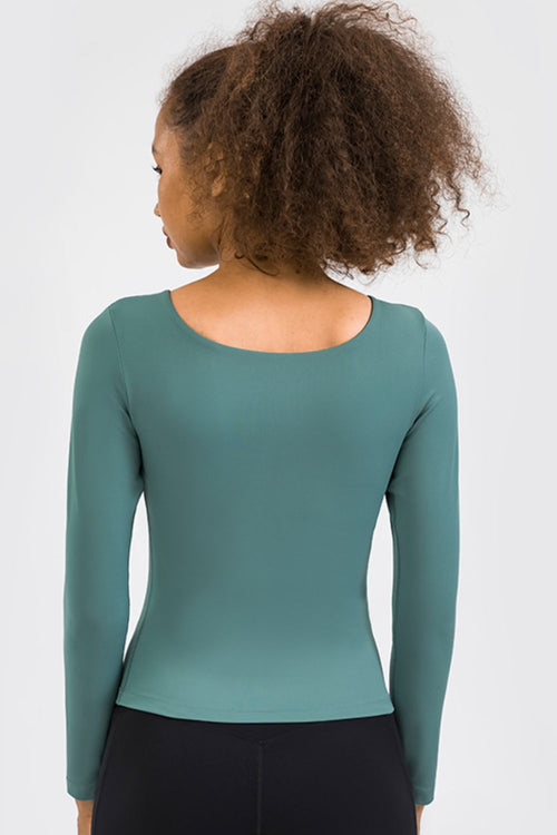 Feel Like Skin Highly Stretchy Long Sleeve Sports Top