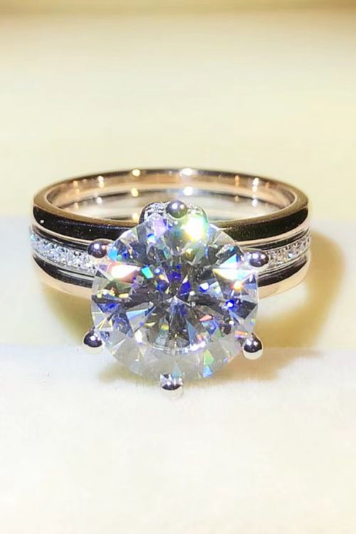 Go On 3 Carat Moissanite 6-Prong Ring