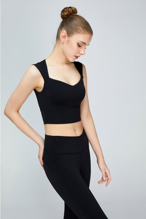 Sweat Absorbing Sleeveless Sports Bra