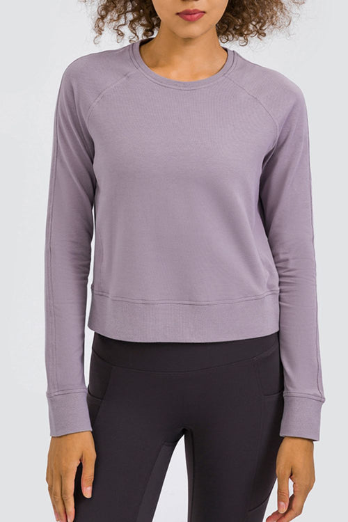 Cozy and Fabulous Raglan Sleeve Sports Top