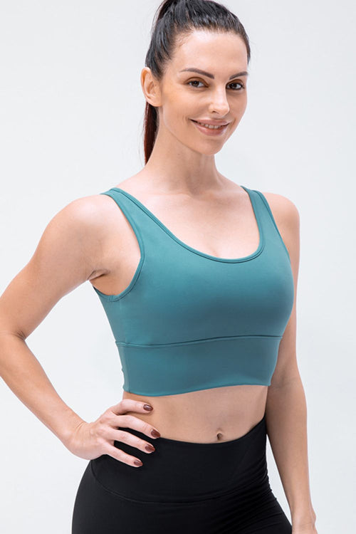 Reversible Cropped Surplice Yoga Tank